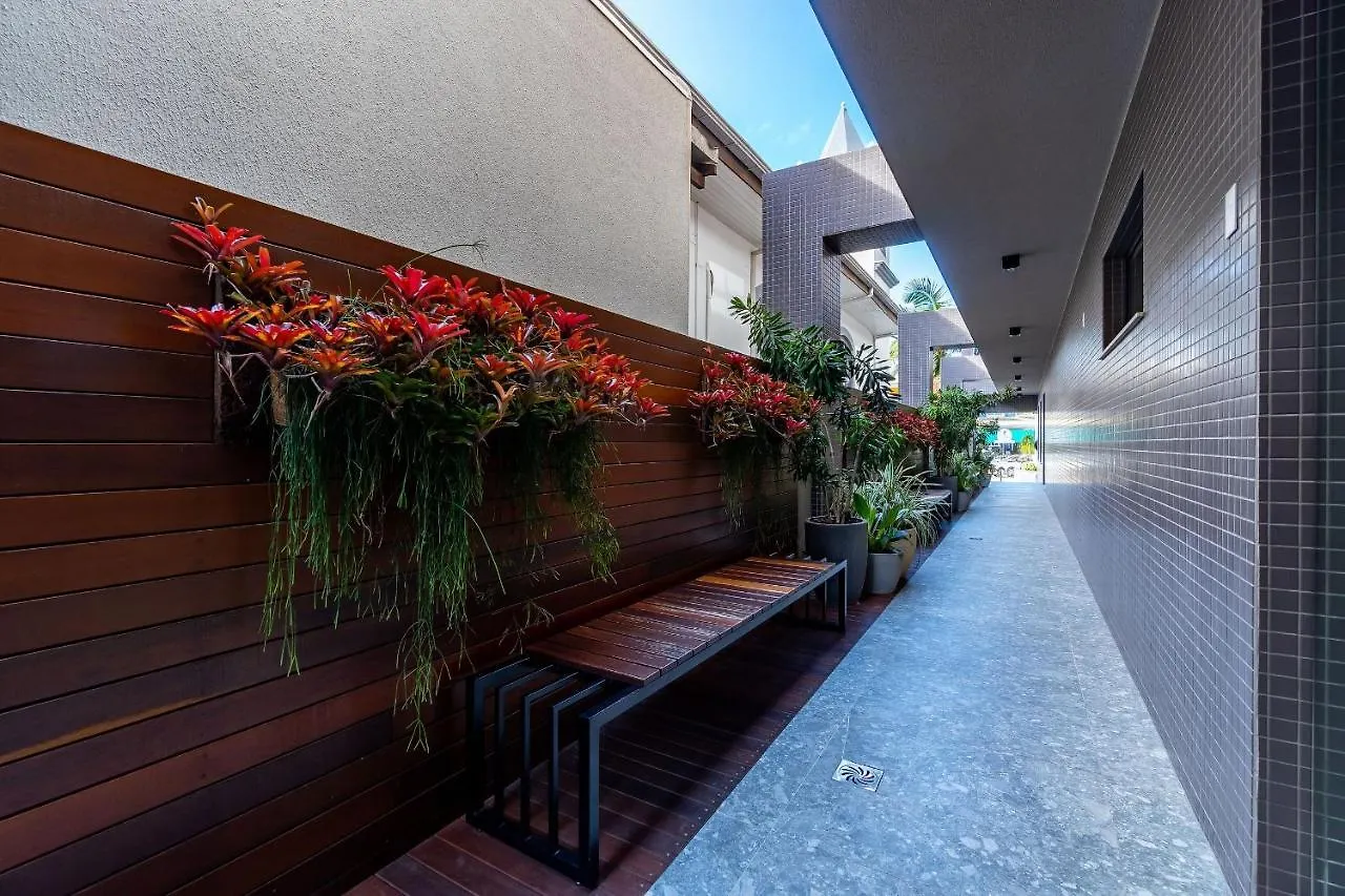 公寓 Aion Suites 103 - Compacto E Luxuoso Loft - Rooftop Com Piscina E Academia - A Poucos Passos Da Praia 邦比尼亚斯